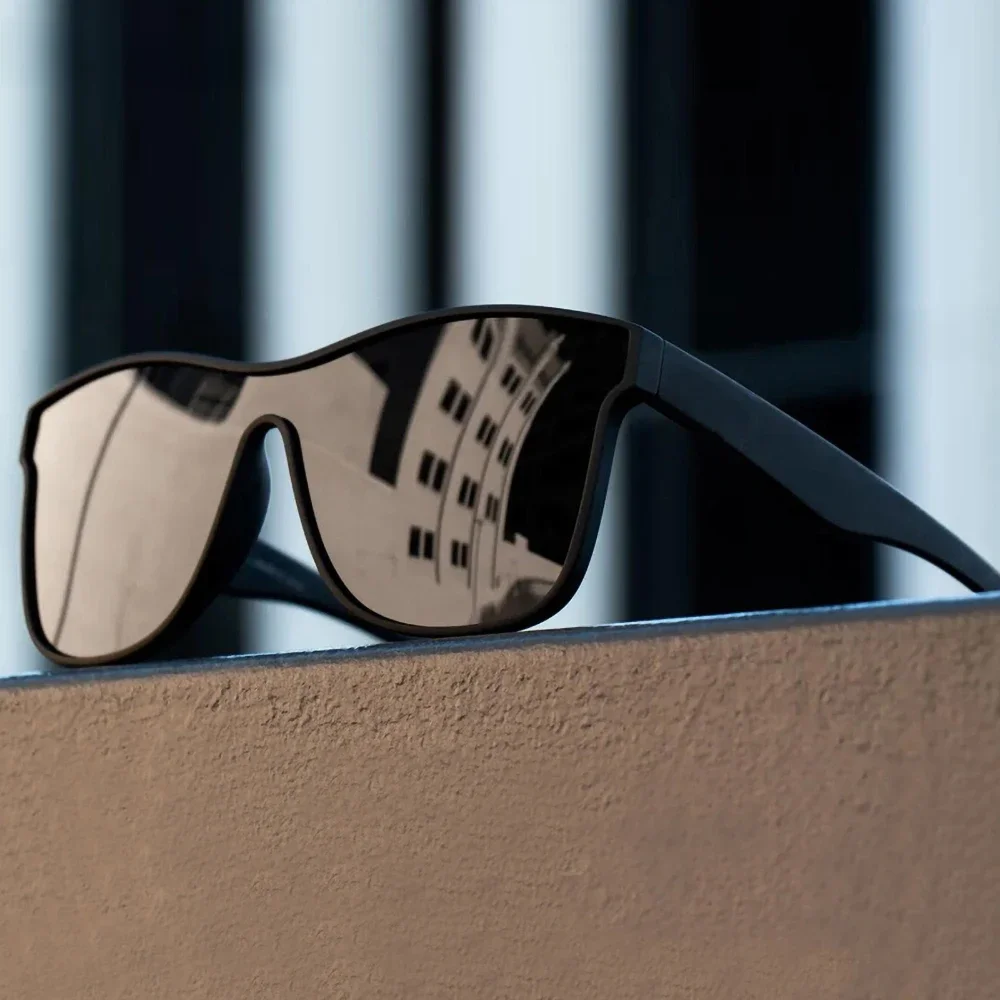 Óculos de sol polarizados masculinos e femininos, óculos de uma peça com proteção uv400, melhor para