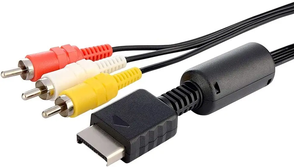 for PS1 PS2 PS3 AV Transfer Adapter Cable AV to RCA Composite Line for Sony Playstation Console 6FT 1.8m