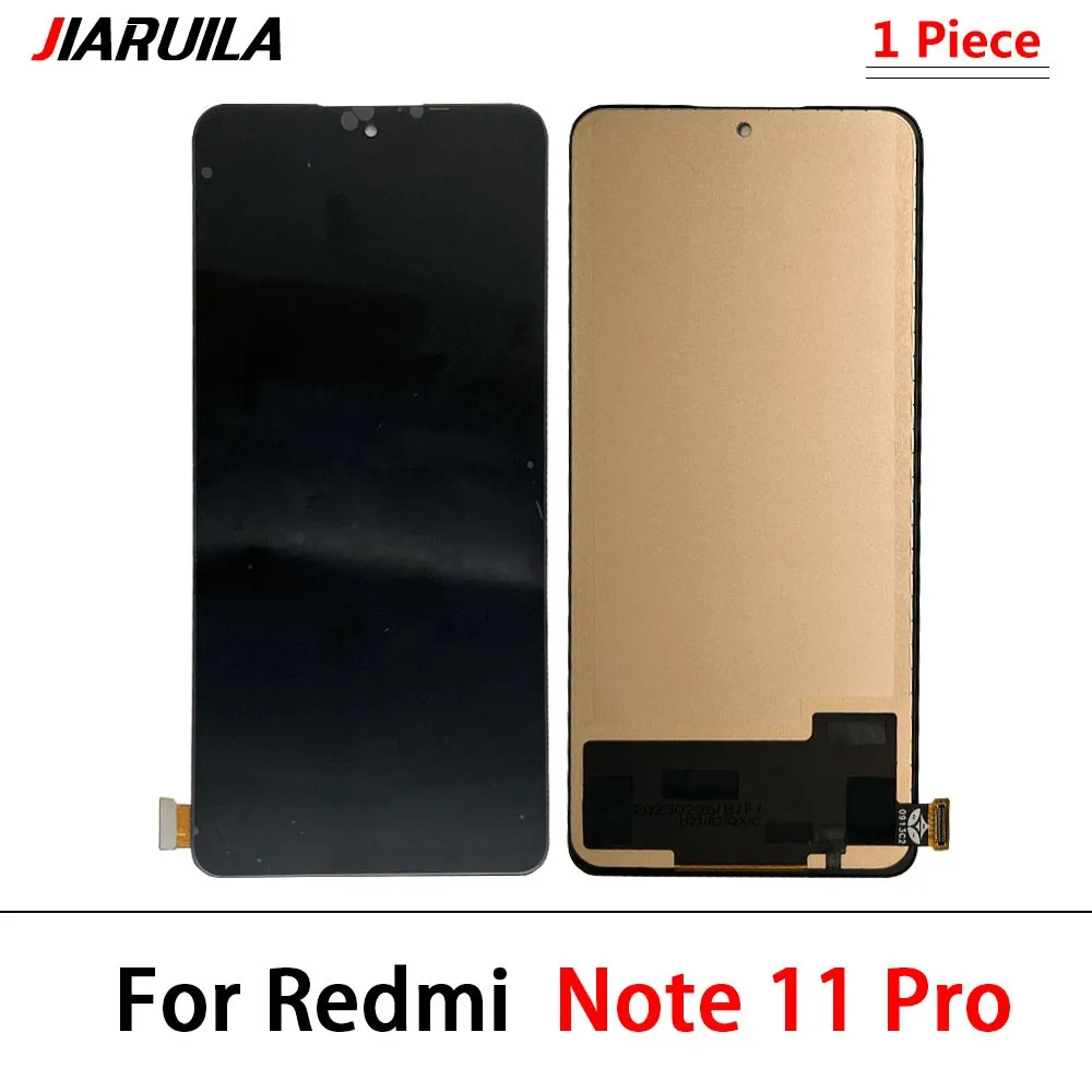 Display LCD para Xiaomi Redmi Note 11 11S Pro 4G 5G Conjunto de painel digitalizador de tela de toque 2201117 TG 2201117 Visor de tela SG