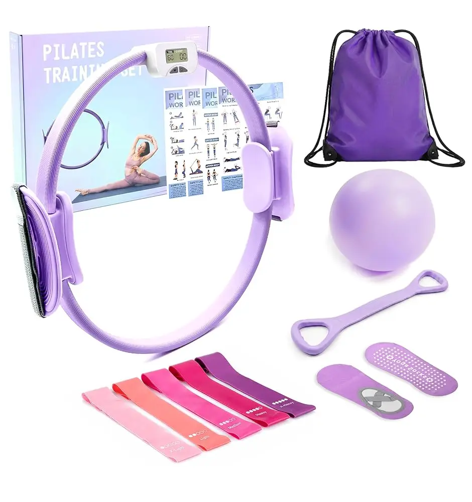 

MaxU Pilates Ring and Bar Set, Lavender