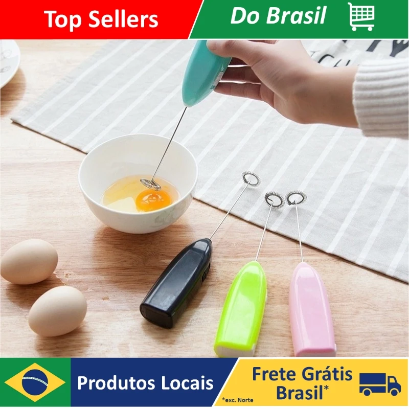 DAFUSHOP Mini Misturador Batedor Mixer Elétrico Para Claras de Ovos Leite Café Cores Sortidas Utensílios de Cozinha