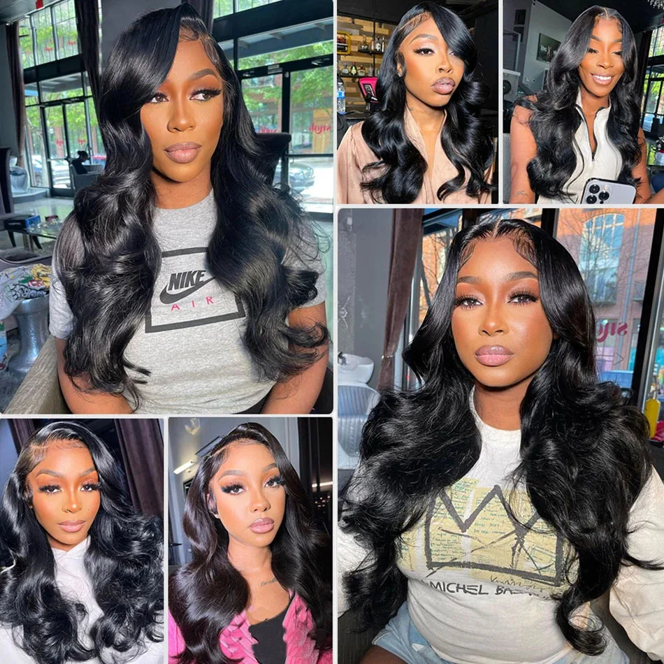 Brazilian Hair Weave Bundles Body Wave 28 30 32 inches 3 Bundles with 13x4 Frontal Virgin Remy Human Hair Bundles Hair Extension