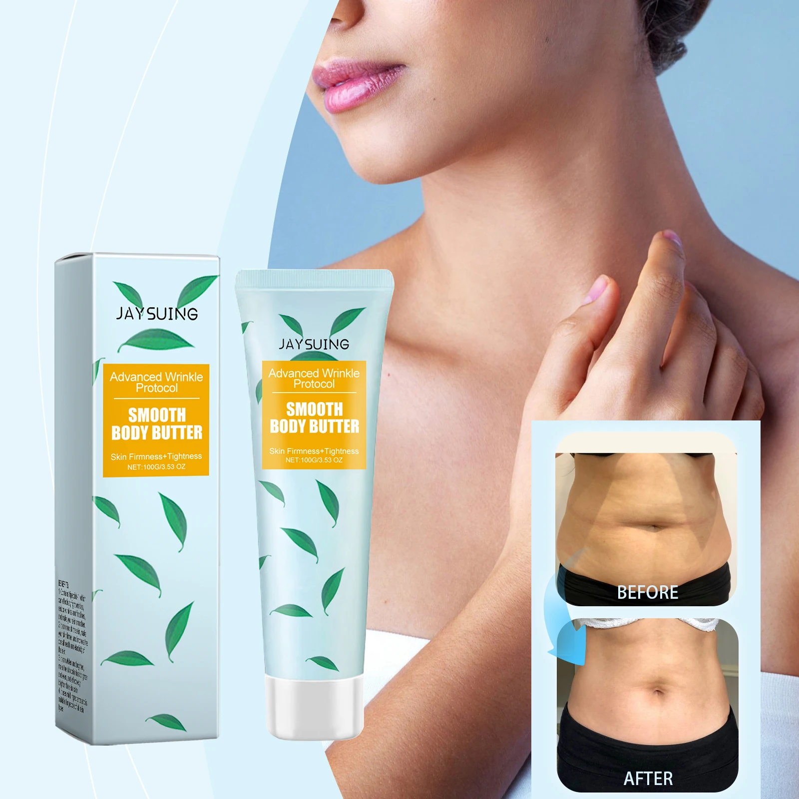 

Jaysuing Avocado Smoothing Body Cream Anti-wrinkle Firming Whitening Lifting Reduce Pigmentation Enhance Elasticity Body Cream