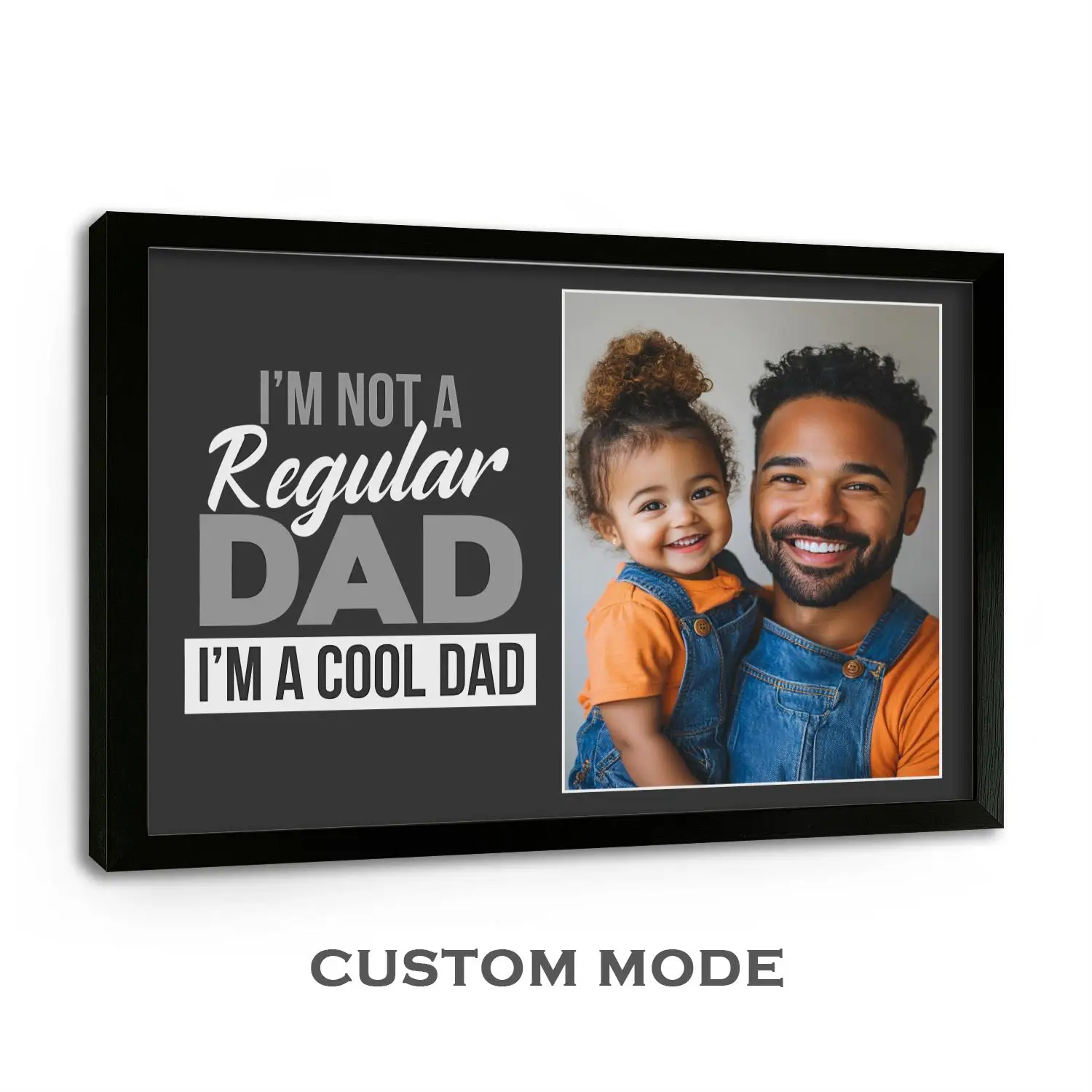 Custom Photo Print Canvas Personalized Photo I'm not a Regular Dad I'm a Cool Dad Personalized Gifts for Dads Fathers Day Gift