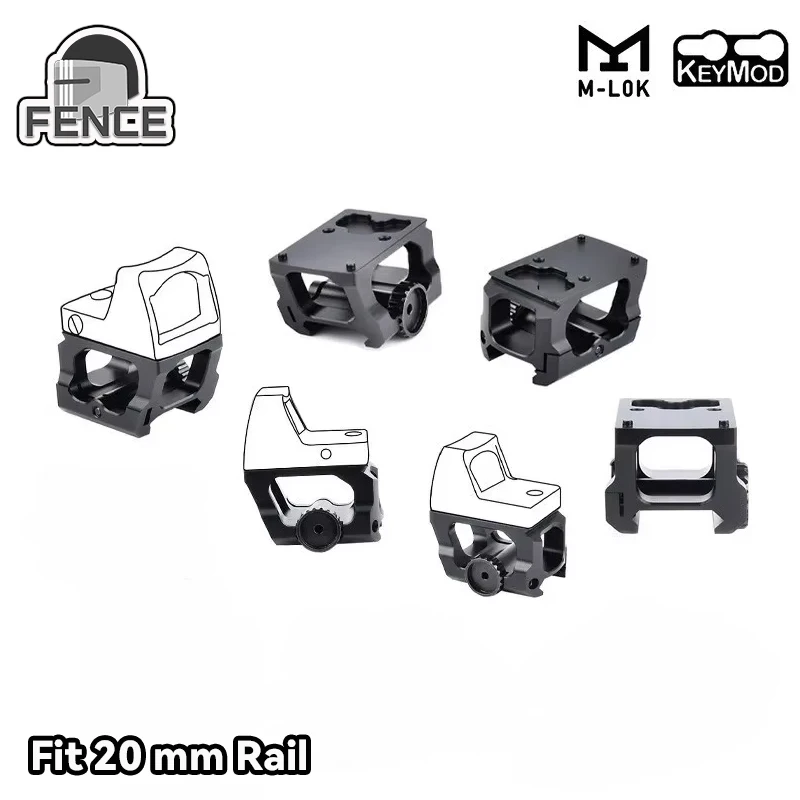 

WADSN Metal New Tactical Lamp 04 Red Dot Side Sight Mount Base Hunting Weapon Fit 20mm Rail Scope Aiming Airsoft Accessory