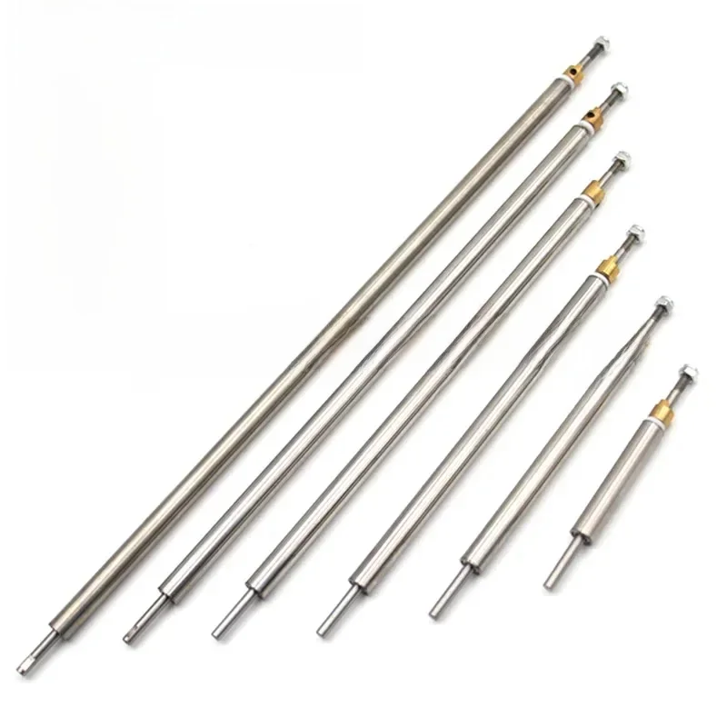 Ensemble d'arbre et de bagues de Support d'hélice de bateau en acier inoxydable, haute précision, 4mm, différentes tailles pour bateau télécommandé, 2 pièces