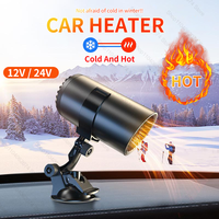 Electric Car Heater Air Cooler Fan 12V 24V Portable Demister Defroster Heating Fan 150W Dryer Windshield Defogging Accessroies