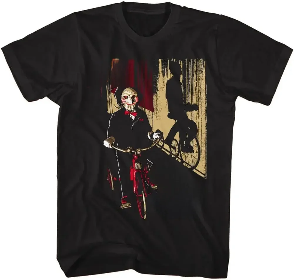 AliExpress NONE SAW Jigsaw on Bicycle Men's T Shirt Live or Die Make Your Choice Horror Gore Halloween Gift Cotton Casual Fashion Streetwear