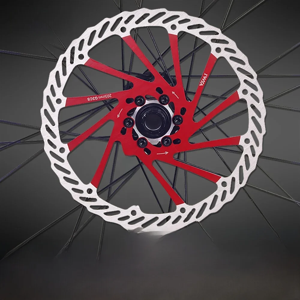 AliExpress VXM Bicycle Brake 160mm/180mm/203mm Disc Brake MTB DH Disc Rotors Hydreaulic Brake Pad Float Multicolor Brake pad Bicycle Parts