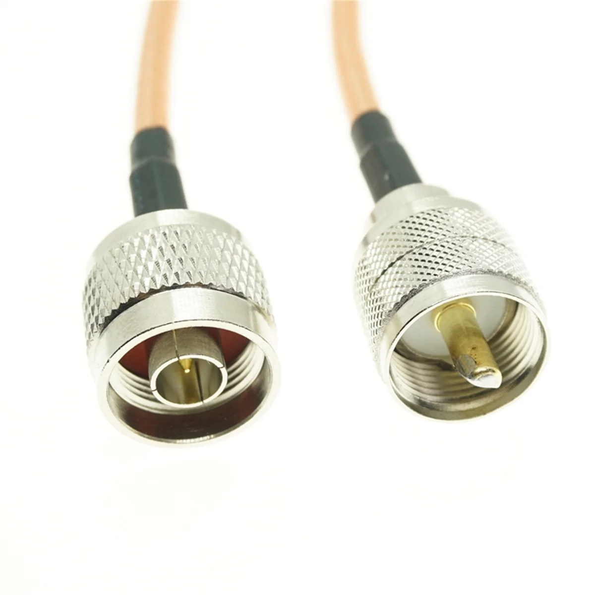 cable RG142 Double Shielded UHF PL259 Male Plug to N male plug RF Coaxial Connector Pigtail Jumper Cable New