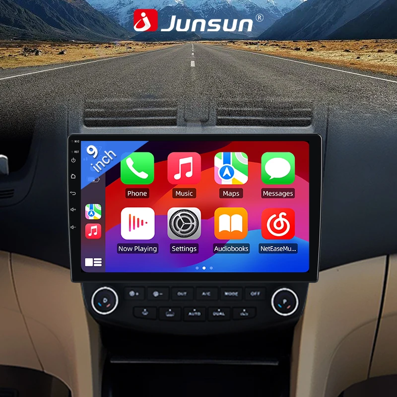 JUNSUN Car Radio Stereo 64GB for Honda Accord 7th 2003 2004 2005 2006 2007