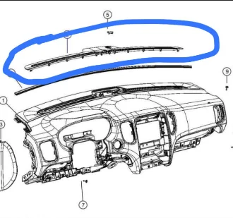 

The dashboard cover of Grand Cherokee