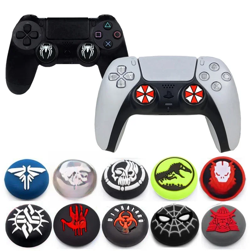 Juste de manette de jeu en silicone pour Sony PS5, PS4, PS3, Xbox One Slim Series X, S Switch Pro, Cool Game, Thumb Stick Grip Cap
