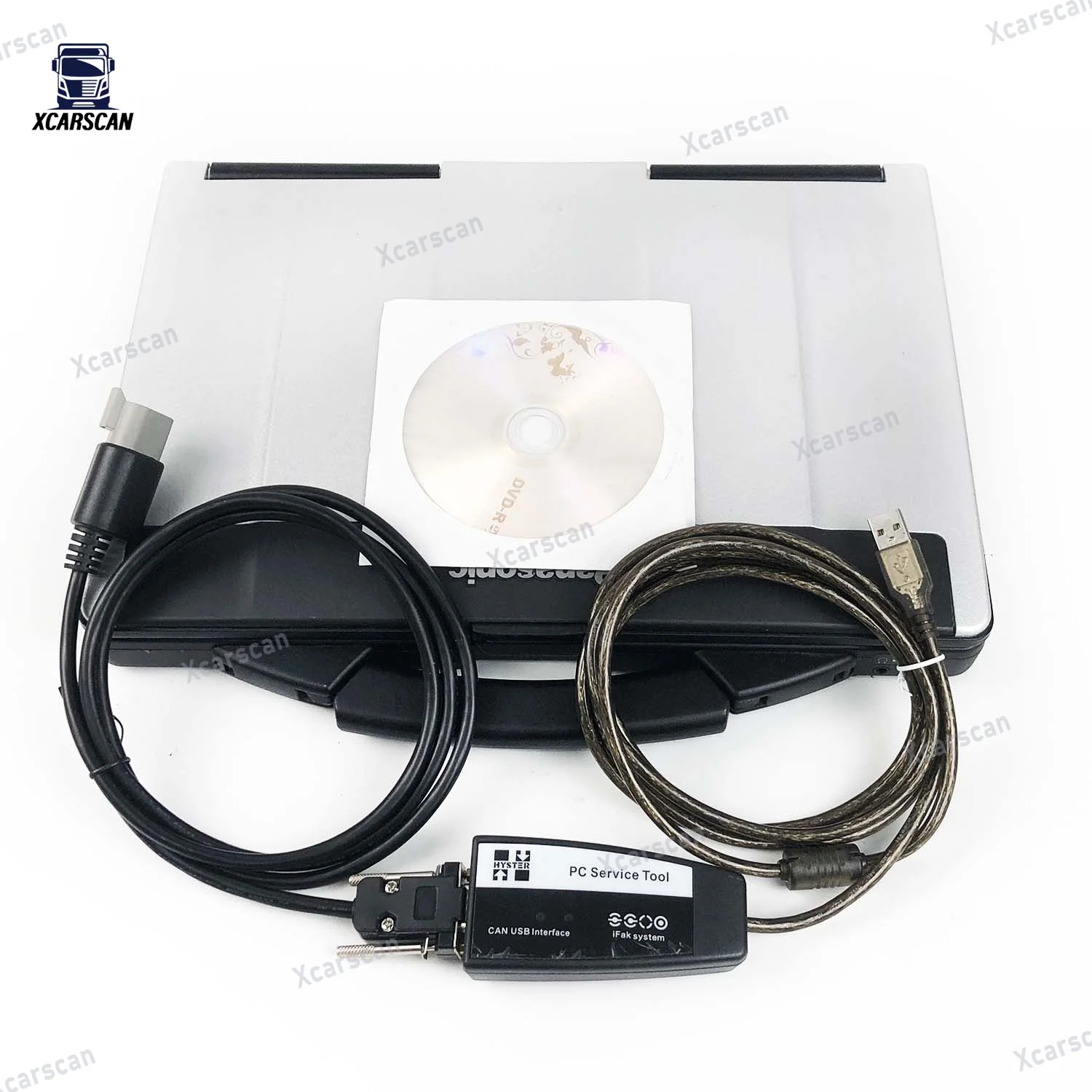 V5.3 for Yale Hyster PC Service Tool CAN USB Interface Diagnostic Cable Ifak Forklift Auto Diagnositc Tool with CF53 Laptop