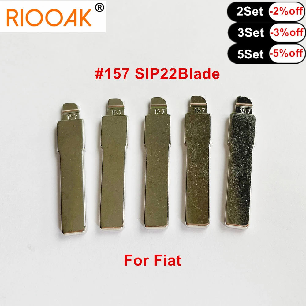 15/20/30/50pcs KD/VVDI Flip Blank Key Blade Uncut SIP22 #157 Remote Key Blade For Fiat Punto Ducato Stilo Panda Idea