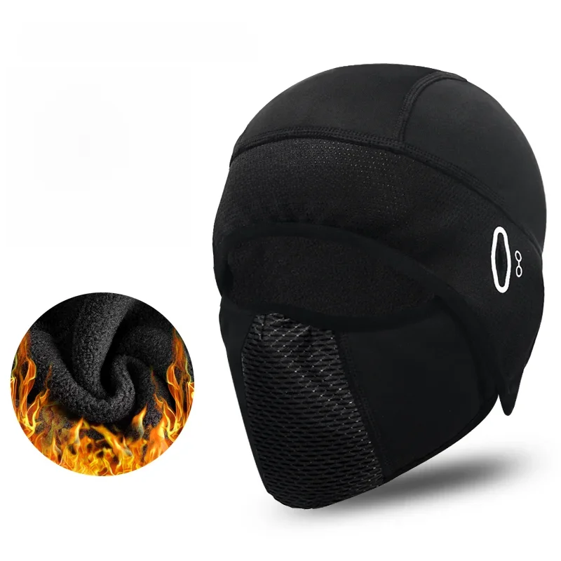 AliExpress riderace Cycling Face Mask With Glasses Hole Sun Protection Windproof Dustproof Balaclava Bike Full Face Cap Fleece Thermal Helmet Liner
