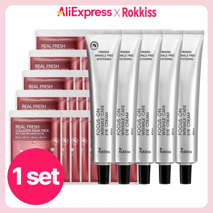 40ml Rock's focus on Rink Kl Care Ie Cream, 5 Mice + 50 Collagen Masked Pack