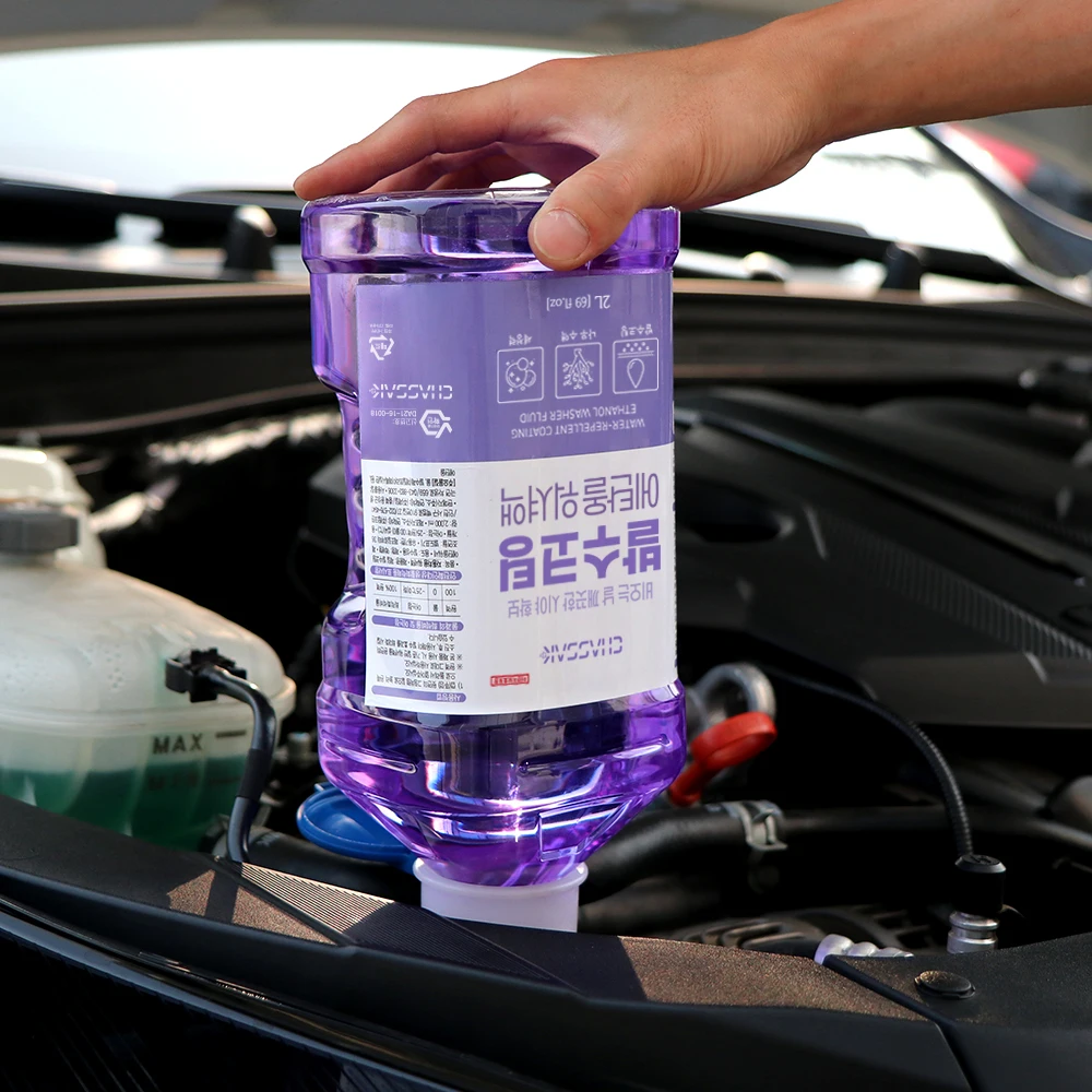 Cartem Car Water-Pilling Coating ethanol washer liquid 2L 6 pieces 1 set