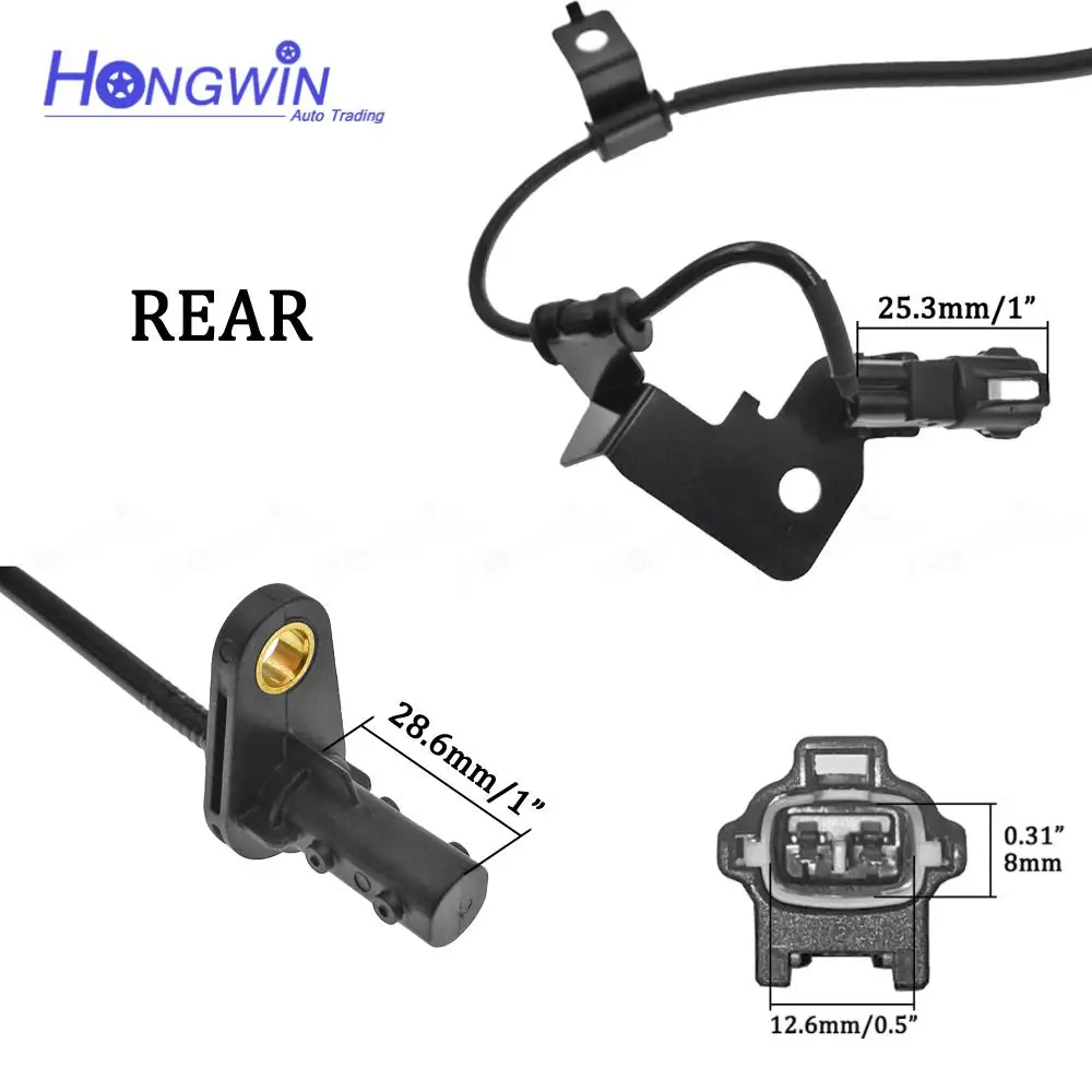 Front Rear Wheel Speed ABS Sensor For 13-19 Hyundai Santa Fe Sport Kia Sorento 4WD 956702W000 956712W000 956802W000 956812W000