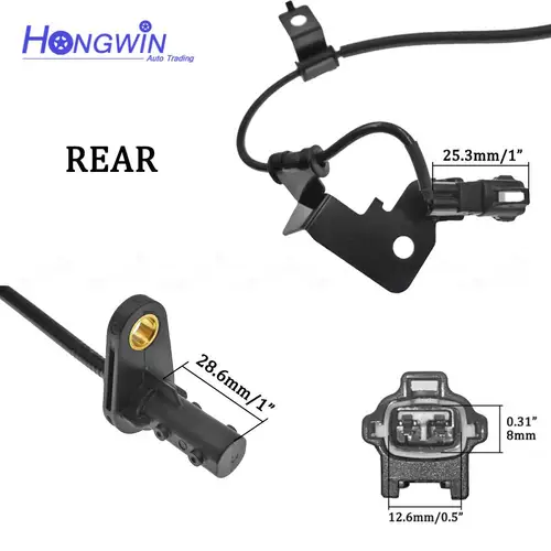 Imagen 2 del producto Sensor ABS de velocidad de rueda delantera y trasera para Hyundai Santa Fe Sport Kia Sorento 4WD 13-19 956702 W000 956712 W000 956802 W000 956812 W000