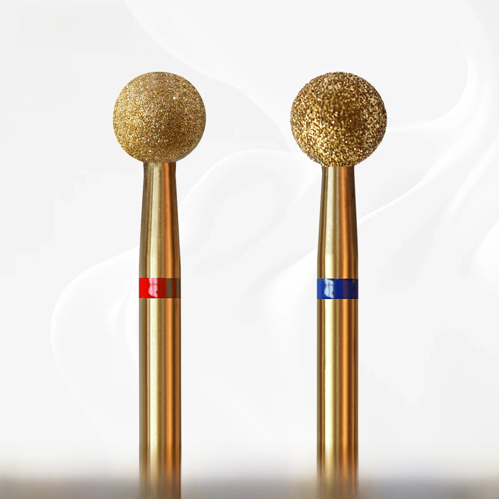 HYTOOS 5mm boule cuticule propre foret à ongles, titane russe diamant ongles Bits nettoyant pour ongles accessoires outil pour peau morte