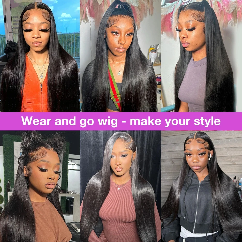 30Inch Bone Straight Human Hair Wigs 13x6 Straight Lace Front Human Hair Wigs 250Density 360Full Lace Brazilian Human Hair Wigs image 5