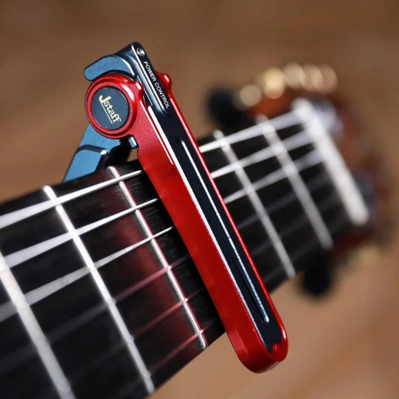 Jstaff S1 스무스 기타 카포 | 롤링 디자인 | CNC 가공 | 정밀도를 위한 조절 가능한 압력