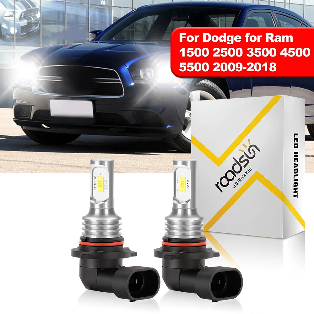 

For Dodge for Ram 1500 2500 3500 4500 5500 2009-2018 9005/HB3 3570 CSP Chip Easy To Install 1:1 Mini Size Fog Lamp 2Pcs