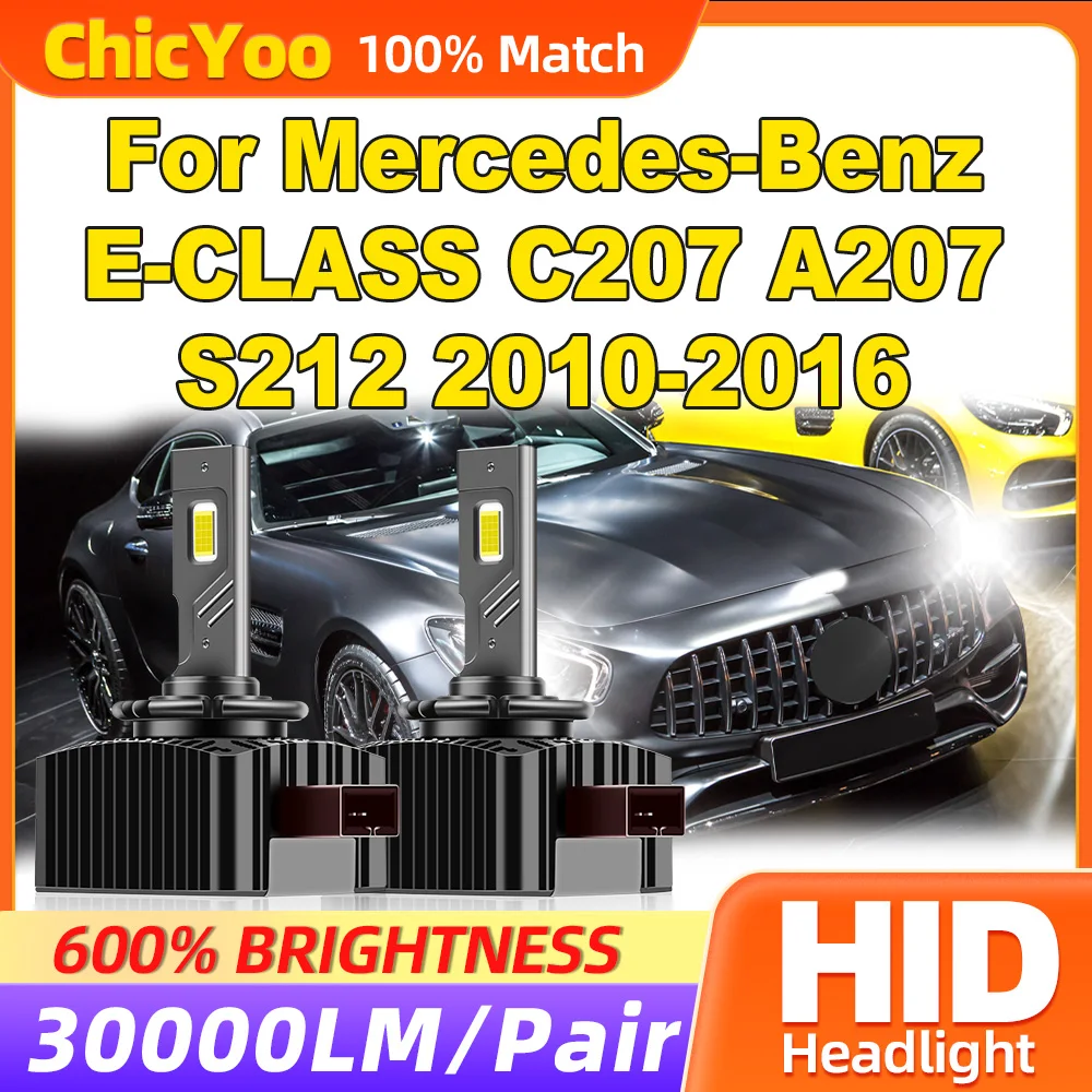 

30000LM HID Xenon Lights 6000K 12V CSP Chips LED Headlight Bulbs 120W For MERCEDES-BENZ E-CLASS C207 A207 S212 2010-2015 2016