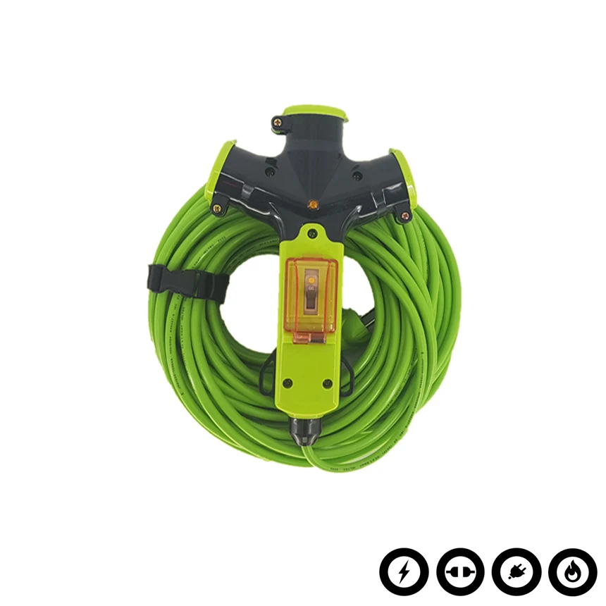 BROWUAN-type BROWAY-type BROKING 3WAY extension line No. 10 camping industrial work site lead ship mobile outlet