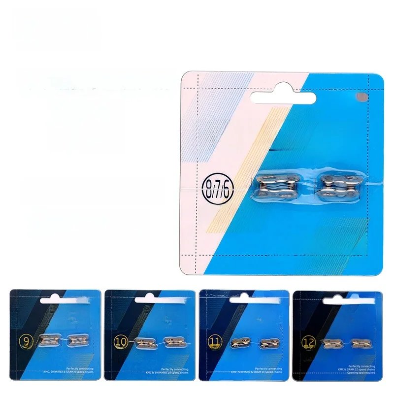 AliExpress NONE KMC Bicycle Chain Magic Buckle Link 2 Pairs, 6/7/8/9/10/11/12 Speed Quick Release Chain Connector, Gold Silver Bike Chain Repair