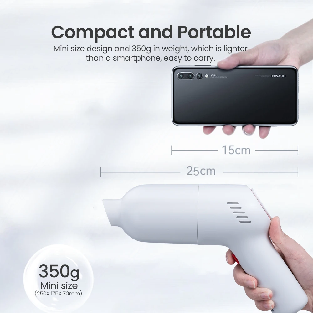 Azkmoo เครื่องดูดฝุ่นไร้สายแบบพกพา, เครื่องดูดฝุ่นไร้สายขนาดเล็กแรงสูง9000PA สำหรับทำความสะอาดคีย์บอร์ดโซฟาโซฟาทำความสะอาดเดสก์ท็อป