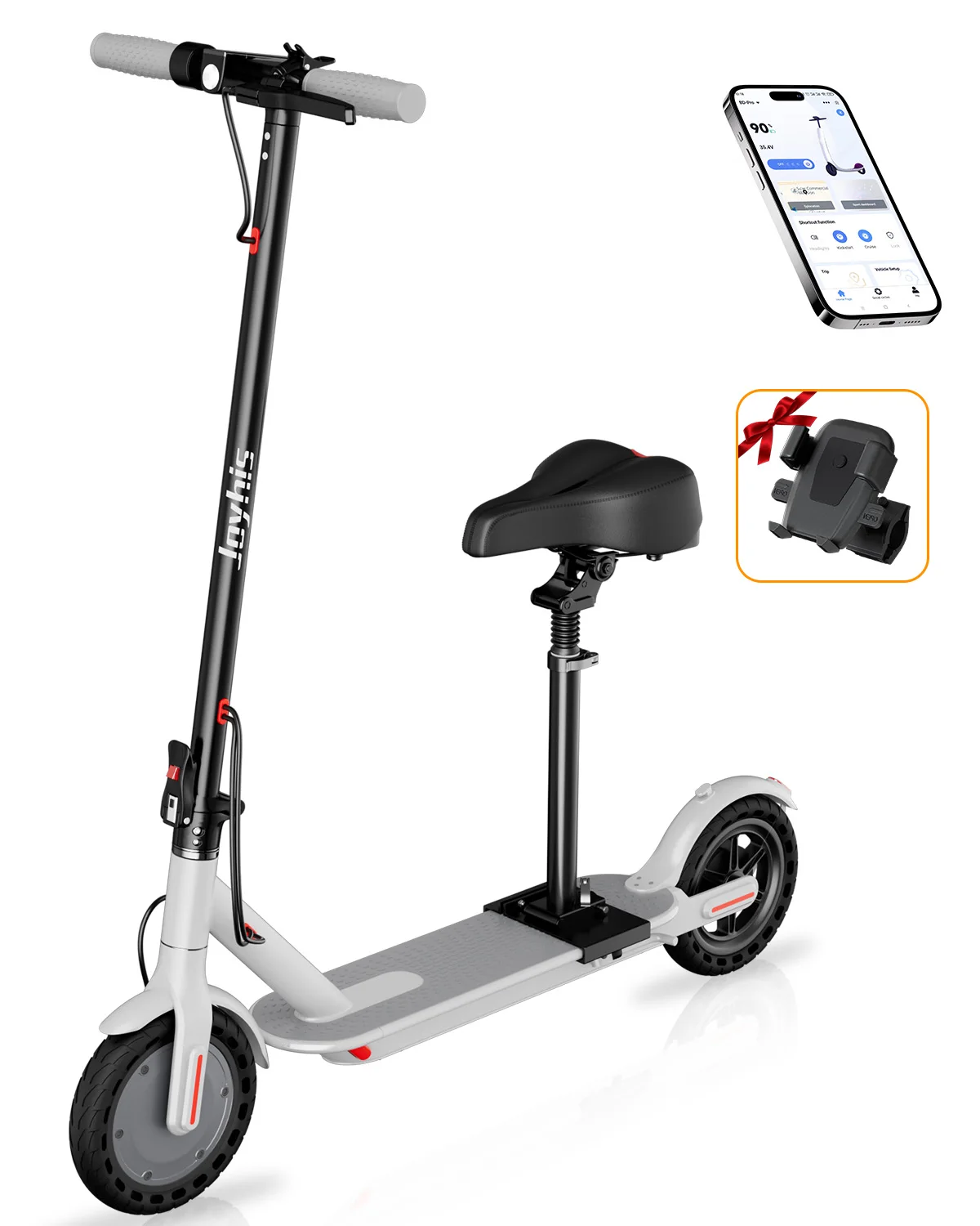 JUICEASE elektrische scooter, maximale snelheid 12 mph, maximale draagcapaciteit 265 lbs, inklapbare elektrische scooter, actieradius 10-12 mijl, geschikt voor volwassenen.