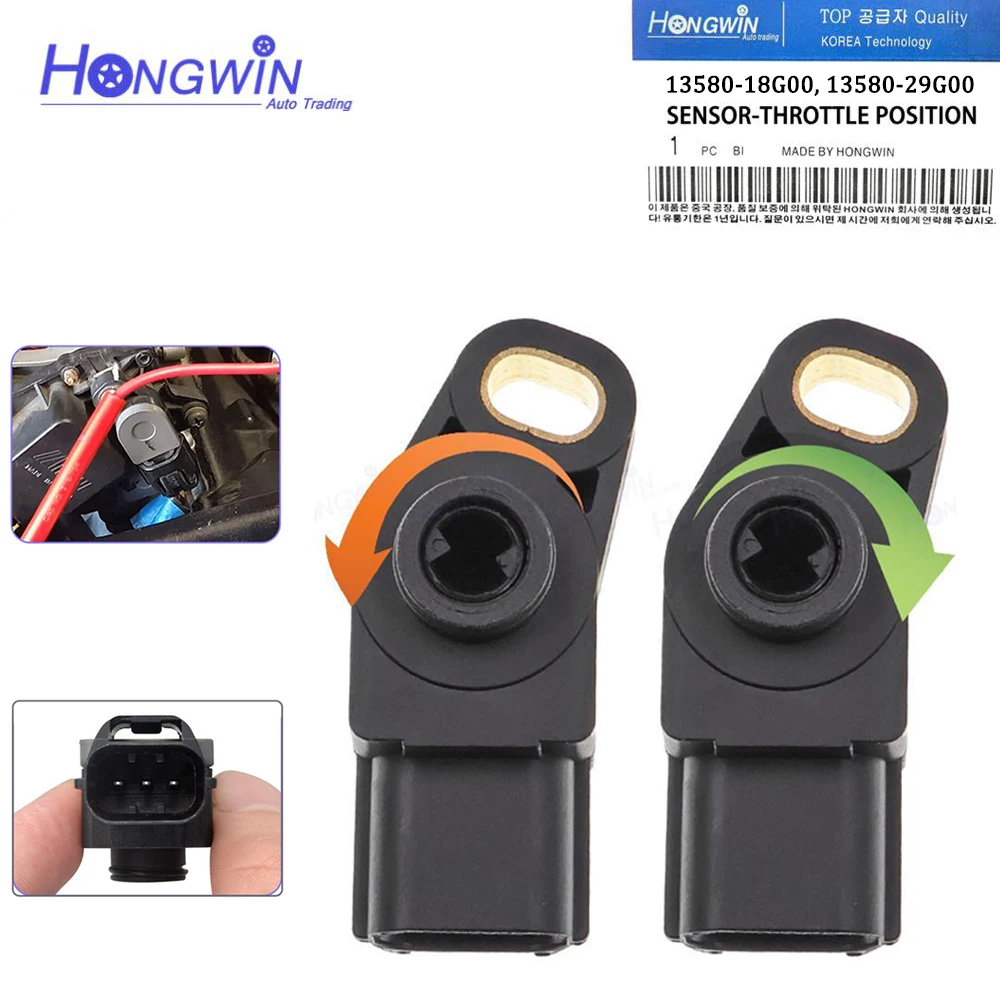 TPS czujnik położenia przepustnicy wtyczka dla Suzuki GSXR600 750 04-09 dla Quadracer 450 LTR450 06-11 13580-29G00 13580-18G00 1358018 G00