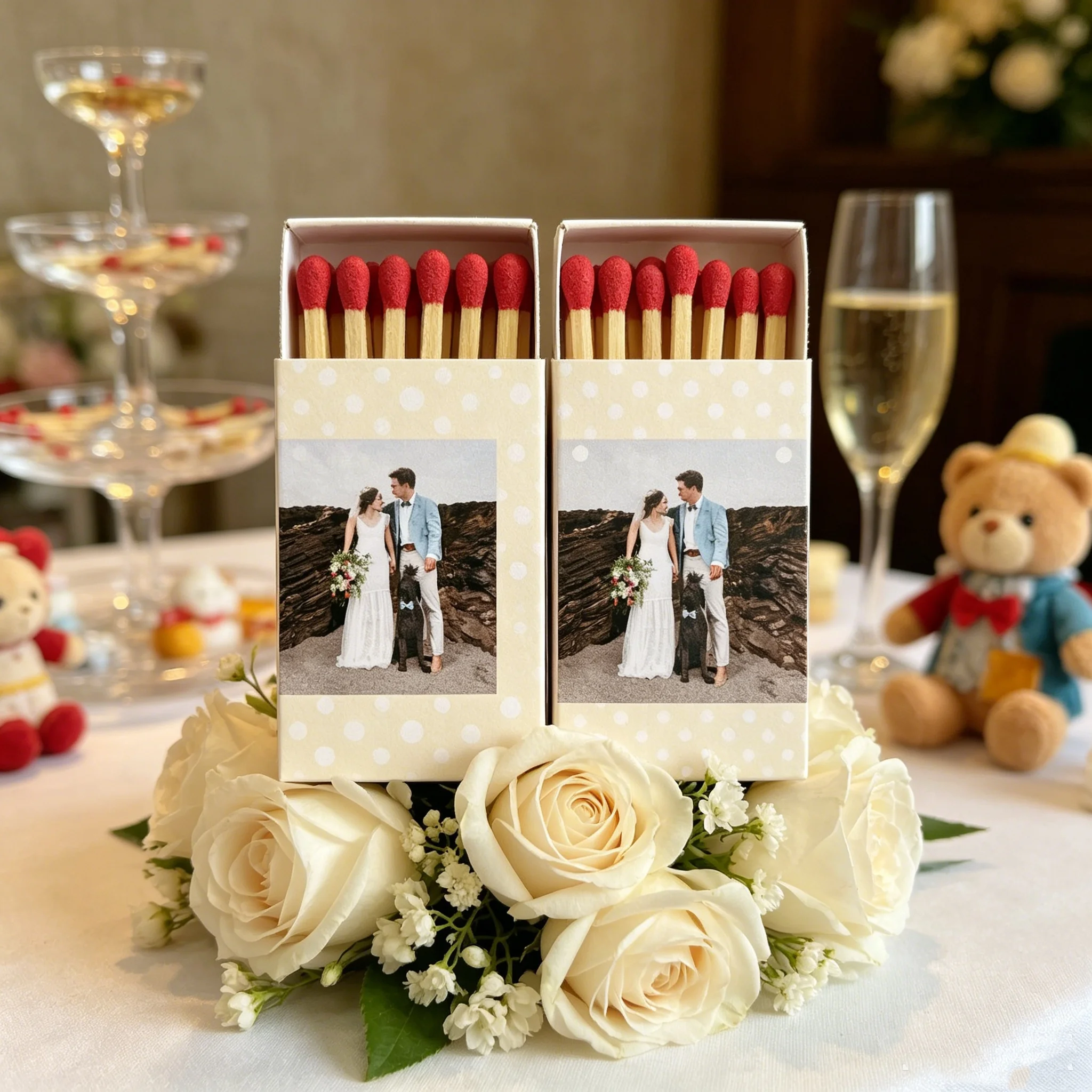 

Custom Logo Safety Matches Books Personalized Wedding Favors Restaurant Bar Branding Corporate Event Giveaways