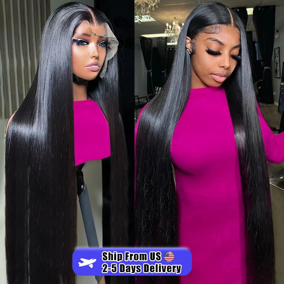 Mossily HD 13x6 Straight 30 40 Inch Lace Front Human Hair Wigs 13x4 Lace Frontal Remy Wig 5x5 Closure Glueless Ready To Wear Wig