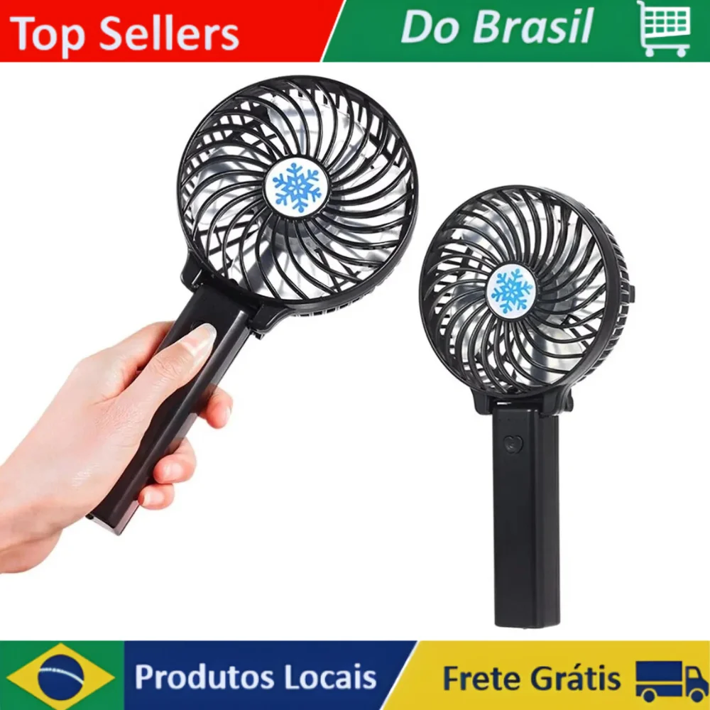 Mini Ventilador Portátil Dobrável com Conexão USB – Compacto e Prático