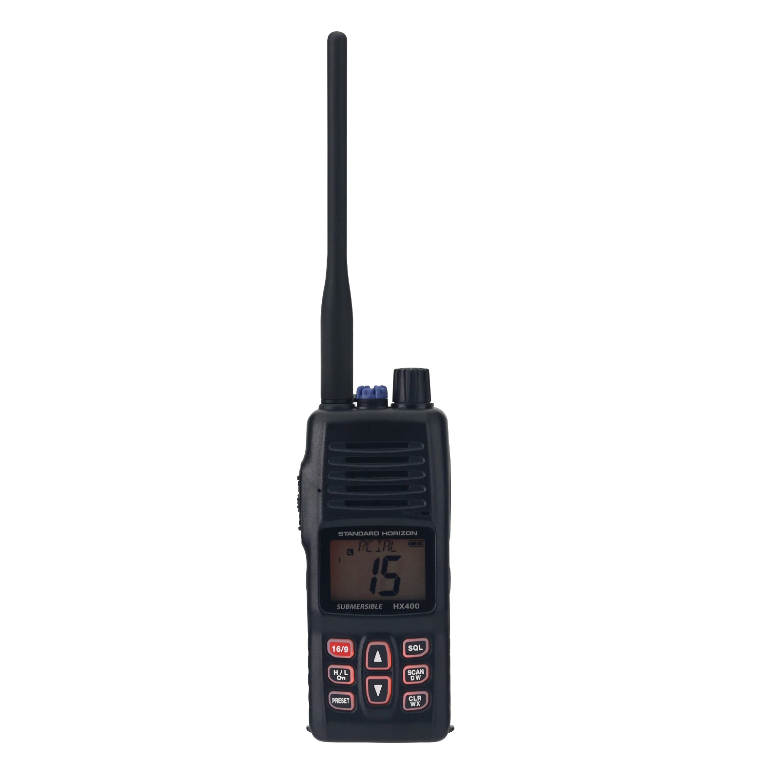 HX400IS Tauchbares 5W VHF Marine Radio Handheld Transceiver Walkie Talkie mit Geräuschunterdrückung Mikrofon