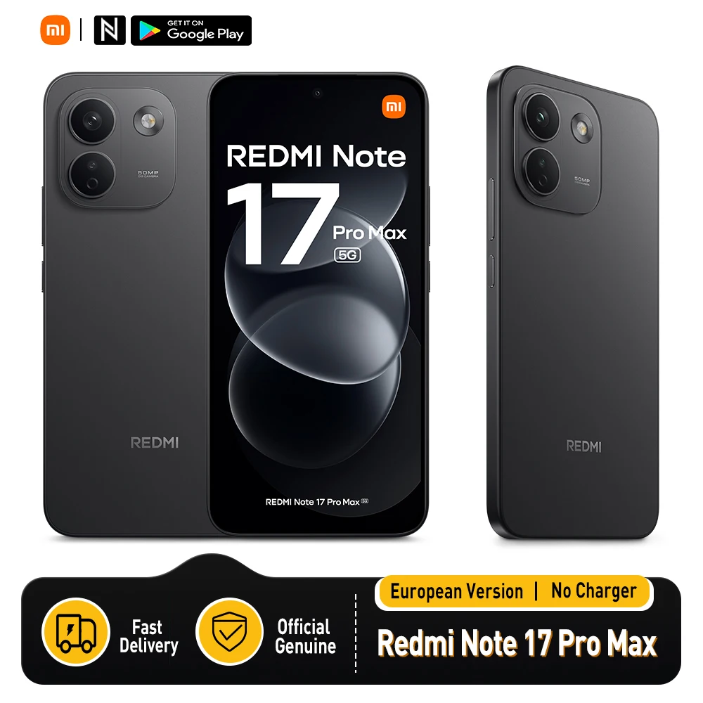Xiaomi Redmi Note 17 Pro Max 5G Versión Europea 256GB/512GB NFC Snapdragon 6 Ge…