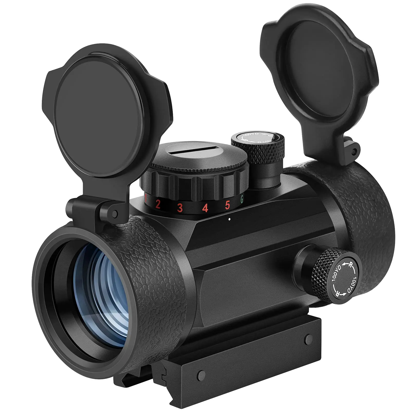 

EZshoot Red Green Dot Sight Red Dot Scope Reflex Sight with Lens Cap 20mm/11mm Picatinny Rail Mount