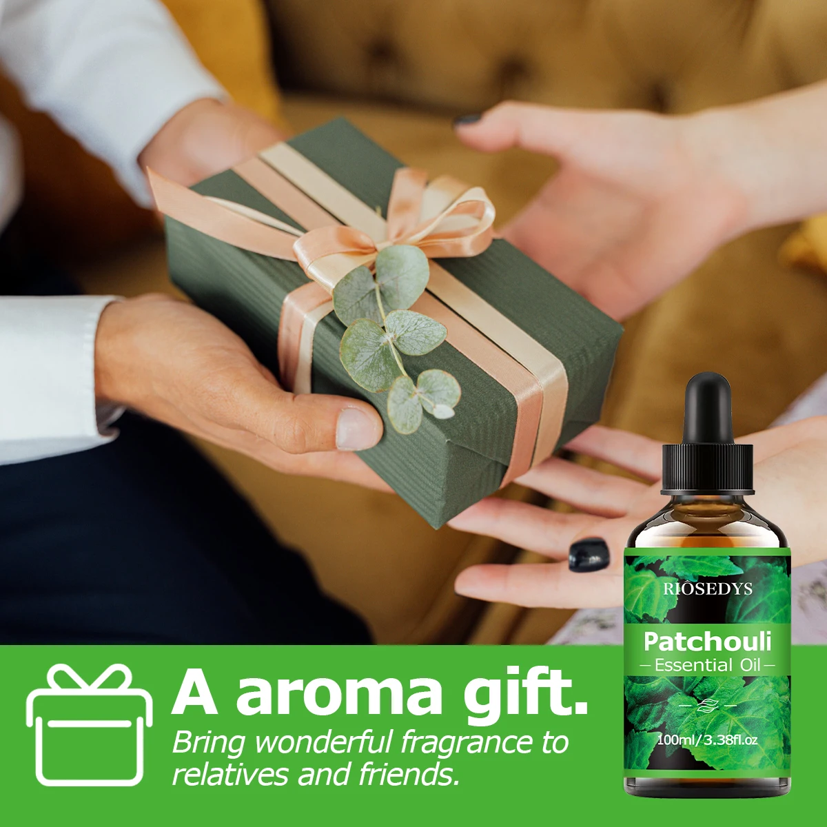Patchouli-Ätherisches Öl, warmes, holziges Duftöl für Diffusoren, Aromatherapie und DIY-Duftbasteleien, reiches und intensives Aroma – Detail 8