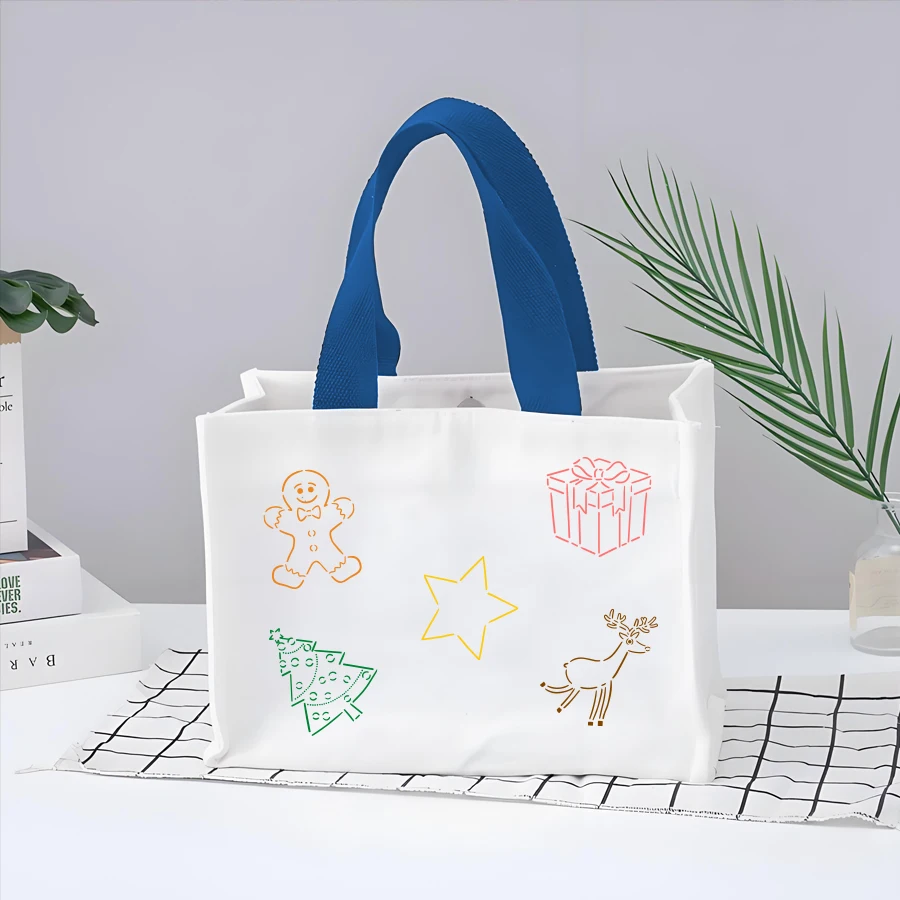 1 قطعة 11.8 × 11.8 بوصة عيد الميلاد نمط اللوحة الاستنسل قابلة لإعادة الاستخدام قالب PET DIY بها بنفسك الحرفية جدار الخشب النسيج الديكور