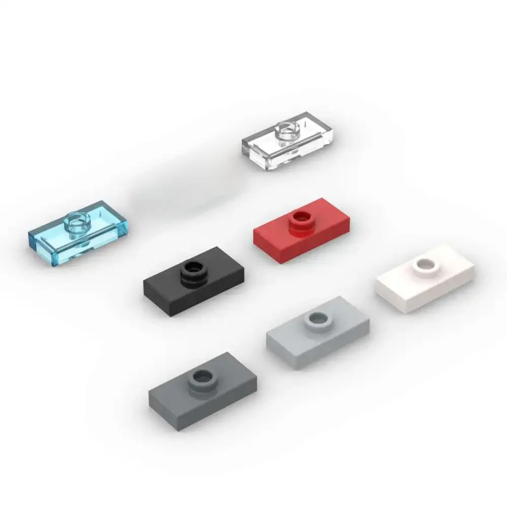 MOC 10 pièces 3794 modifié 1x2 blocs de construction 15573 avec 1 goujon avec rainure briques particules Puzzle jouet enfants anniversaire enfant cadeaux