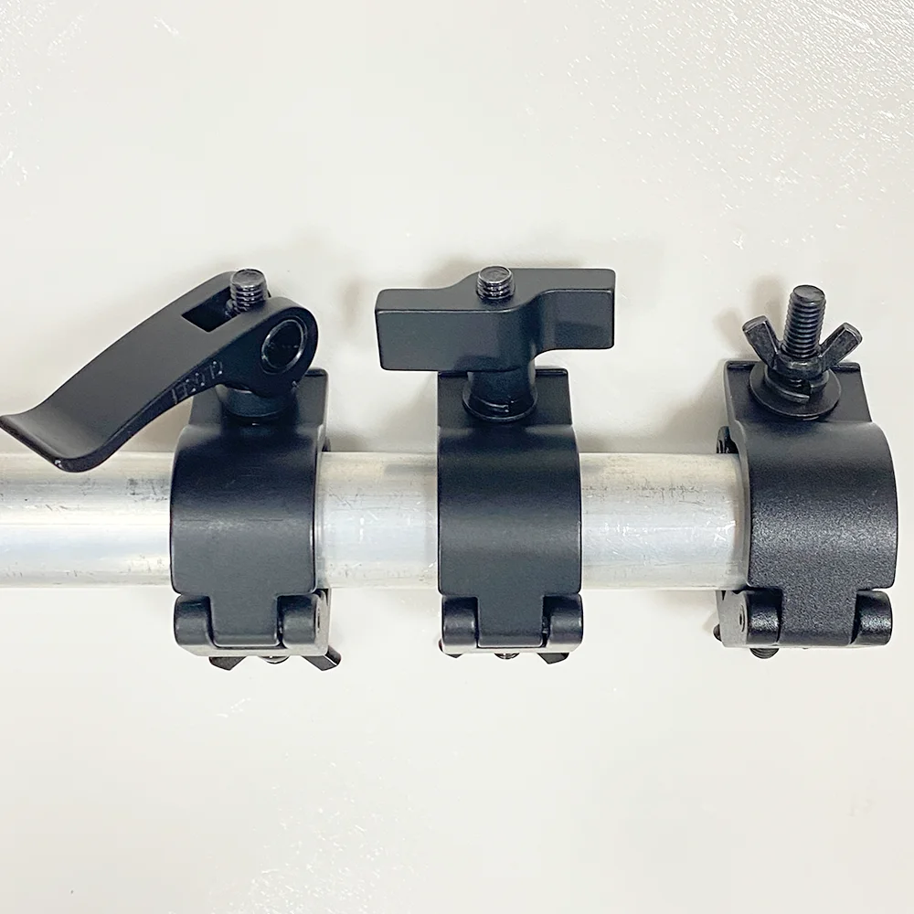 1 Piece Aluminum Lighting Clamp Fast Lock T-Nut O-Hook for 28-30-32-35mm Truss Tube Stage Lighting Mount Bracket Clamp