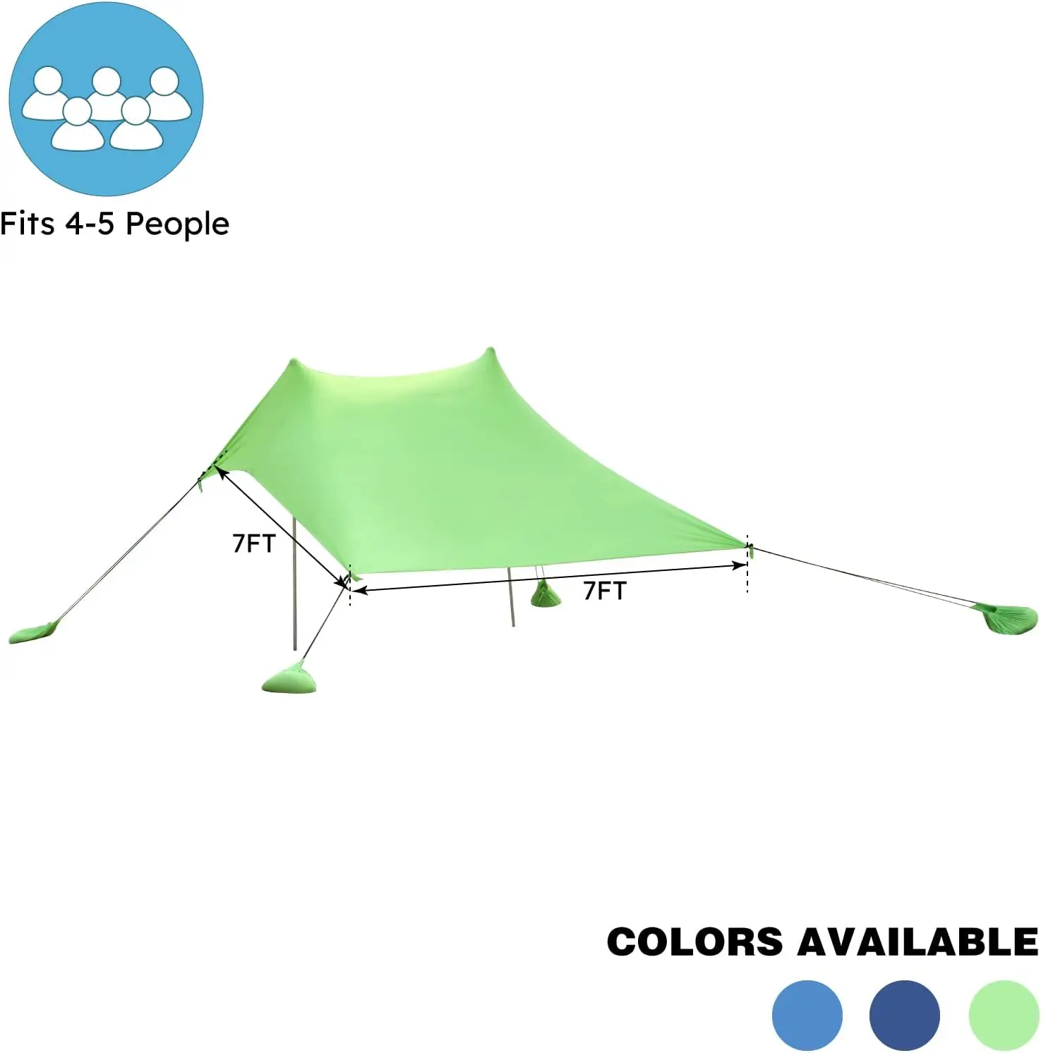 Outdoor beach Tent shelter solar Camping shade tents beach windbreaker tents one piece awning tents UPF