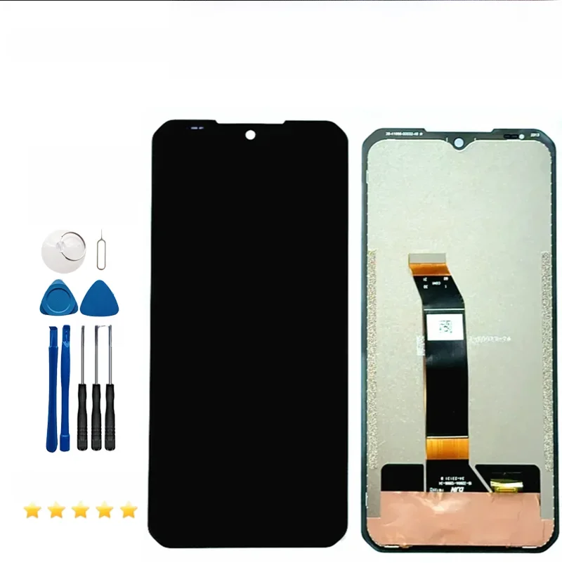 Oryginalny wyświetlacz LCD DOOGEE S100 / S100 Pro S110 + zamiennik zespołu ekranu dotykowego do części naprawczych DOOGEE S 100 LCD + klej — zdjęcie 2
