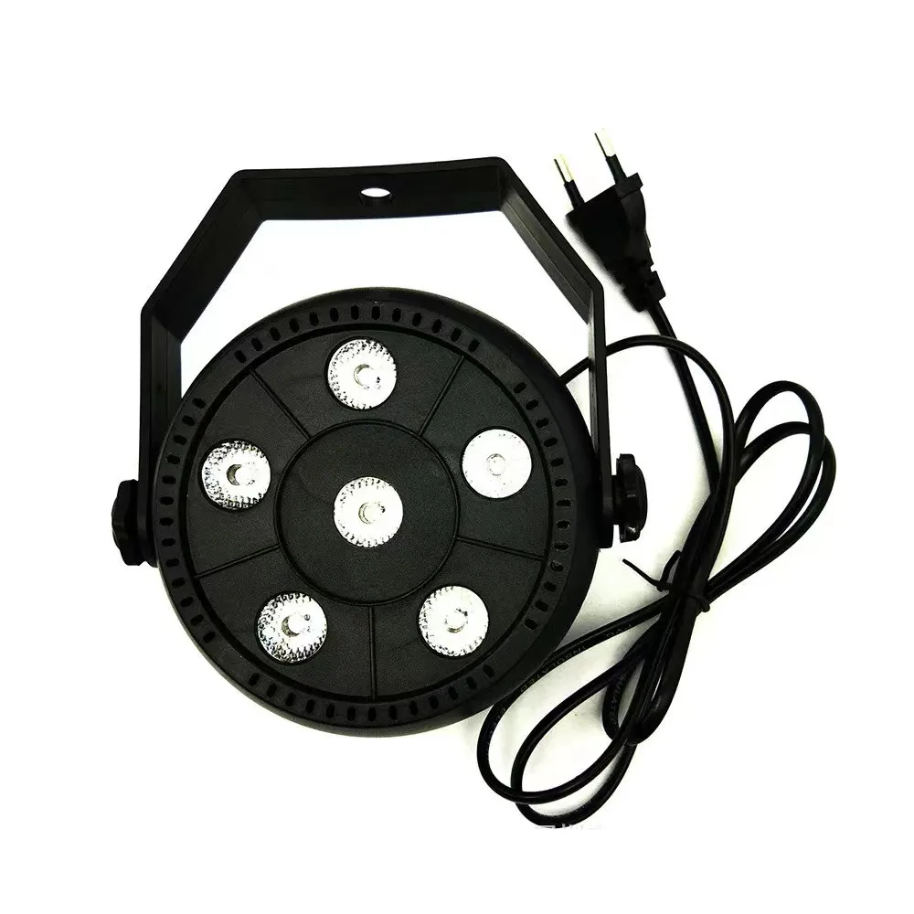 Mini Led Par6x3W RGB Stage Lighting for DJ Party Club Disco HomeChristmas Wedding Birthday Performance Sound Control Stage Light