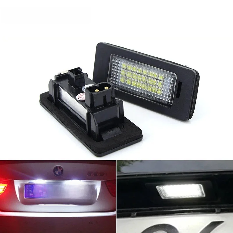 Enquêter arrière de plaque d'immatriculation CANbus pour BMW, E90, Eratios, E92, E39, E60, E61, E60, M5E70, X5, E71, E72, X6, 2 pièces