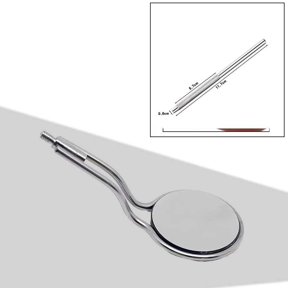 

Dental Mouth Mirror Double Sided Anti-Fog Rhodium Coated for Dentist Oral Exam Tools Surgery Supplies