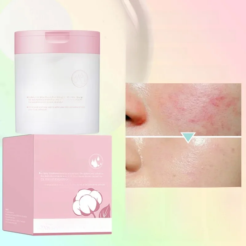Coussinets de coton Toner, 80 feuilles/100ml, pour tous les Types de peau, resserre la peau, améliore les ridules, calme, équilibre l'acné et peau sensible